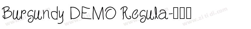 Burgundy DEMO Regula字体转换